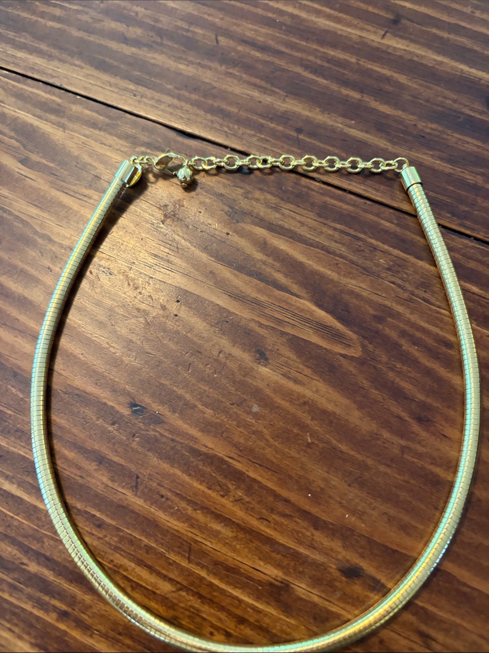 NWOT Joan Rivers Gold Tone Snake Chain Necklace - Picture 2 of 4